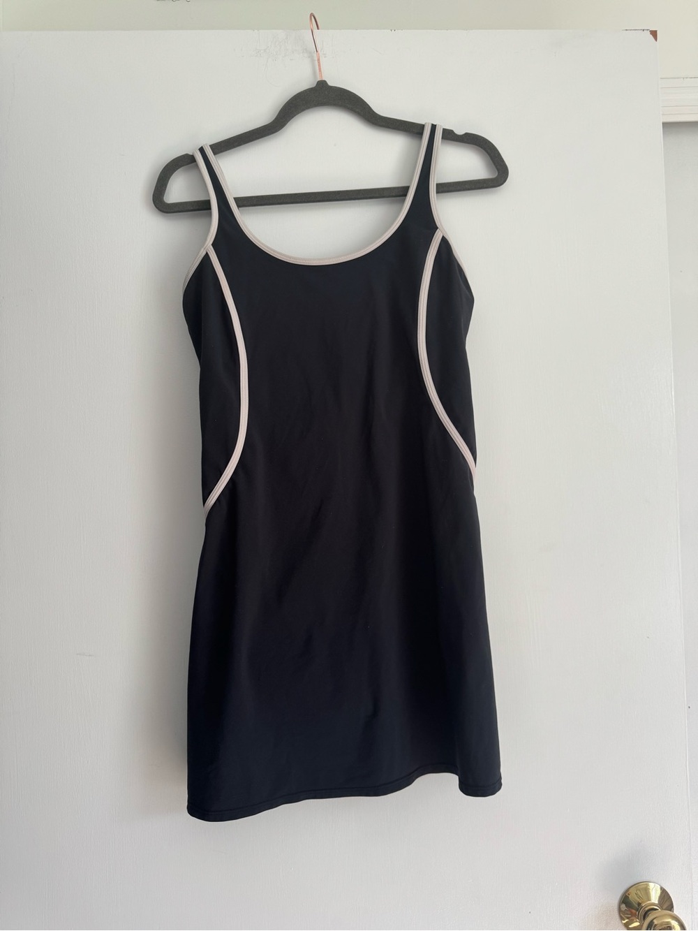 Abercrombie & Fitch Black Athletic Dress with white trim